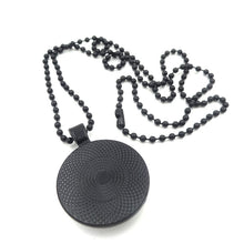 Wolf Pendant Glass Black Chain Necklace - WOLFIN LUXURY 