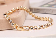 Silver Plated Charm Shiny Crystal Bracelets - WOLFIN LUXURY 