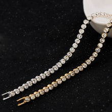 Silver Plated Charm Shiny Crystal Bracelets - WOLFIN LUXURY 