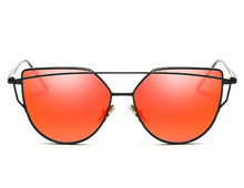 Cat Eye Mirrored Sunglasses for Women - WOLFIN LUXURY 