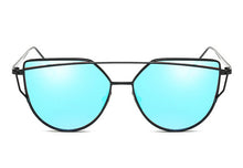 Cat Eye Mirrored Sunglasses for Women - WOLFIN LUXURY 