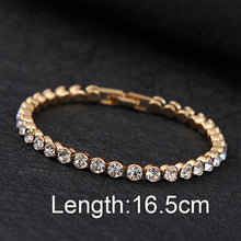 Silver Plated Charm Shiny Crystal Bracelets - WOLFIN LUXURY 