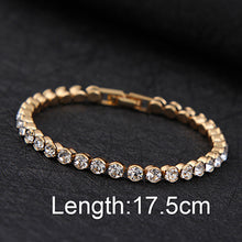 Silver Plated Charm Shiny Crystal Bracelets - WOLFIN LUXURY 