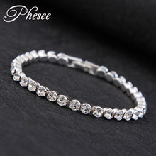 Silver Plated Charm Shiny Crystal Bracelets - WOLFIN LUXURY 