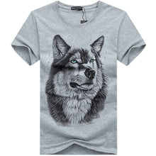 3D illusion Wolf Man's T-Shirt - WOLFIN LUXURY 