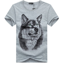 3D illusion Wolf Man's T-Shirt - WOLFIN LUXURY 