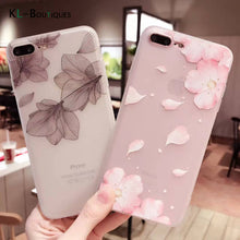 Beautiful Lace Petals Soft Case for iphone 7 Case Frosted Transparent Silicone Cover For iphone 6 6S 7 Plus Phone Cases Women - WOLFIN LUXURY 
