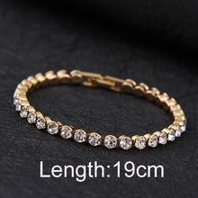 Silver Plated Charm Shiny Crystal Bracelets - WOLFIN LUXURY 