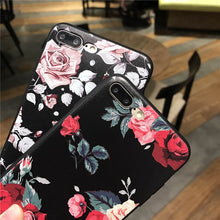 Flower Silicone Full Body Case for iPhone 7 6 6s 5 5s - WOLFIN LUXURY 