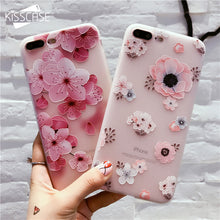 KISSCASE Flower Patterned Case For iPhone 6 6s 7+ 8 8+  X X+ - WOLFIN LUXURY 
