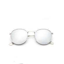 Retro Round Mirrored Sunglasses for Women - WOLFIN LUXURY 
