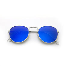 Retro Round Mirrored Sunglasses for Women - WOLFIN LUXURY 
