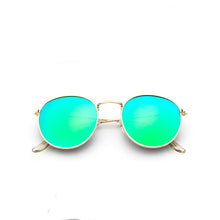 Retro Round Mirrored Sunglasses for Women - WOLFIN LUXURY 