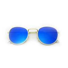 Retro Round Mirrored Sunglasses for Women - WOLFIN LUXURY 