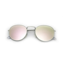 Retro Round Mirrored Sunglasses for Women - WOLFIN LUXURY 